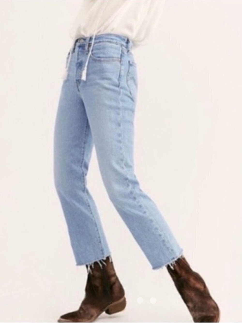 Levi’s Wedgie Straight 29 Raw Hem Button Fly
